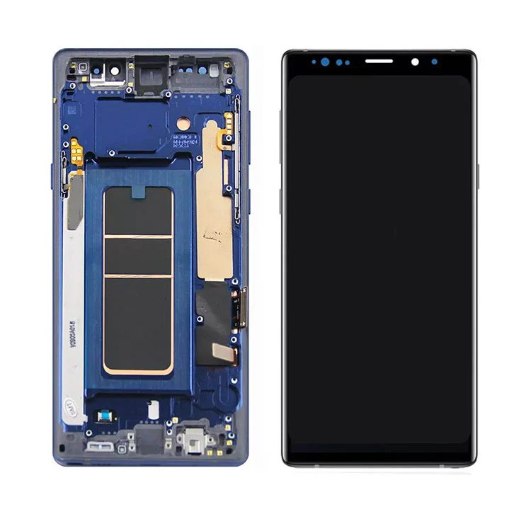 For Samsung Galaxy Note 9 LCD OLED Display Screen Digitalizer Assembly med ramme