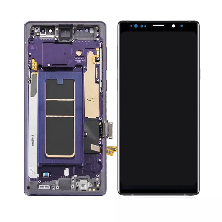 For Samsung Galaxy Note 9 LCD OLED Display Screen Digitalizer Assembly med ramme