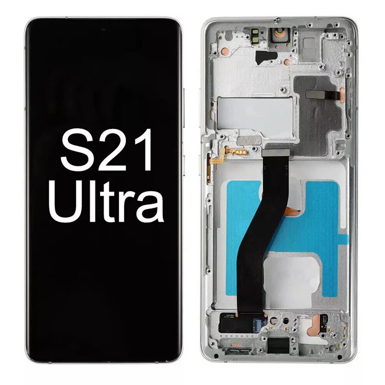 For Samsung Galaxy S21 Ultra LCD Display berøringsskjermmontering Erstatning