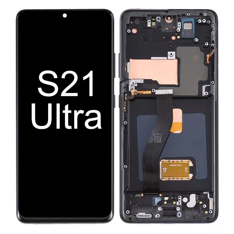 For Samsung Galaxy S21 Ultra LCD Display berøringsskjermmontering Erstatning